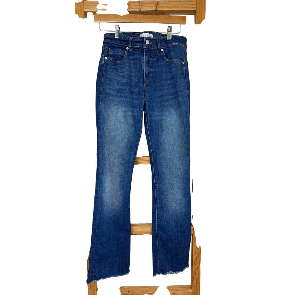 Loft "The Boot" High Rise Blue Bootcut Jeans 5-Pocket Denim Size 26